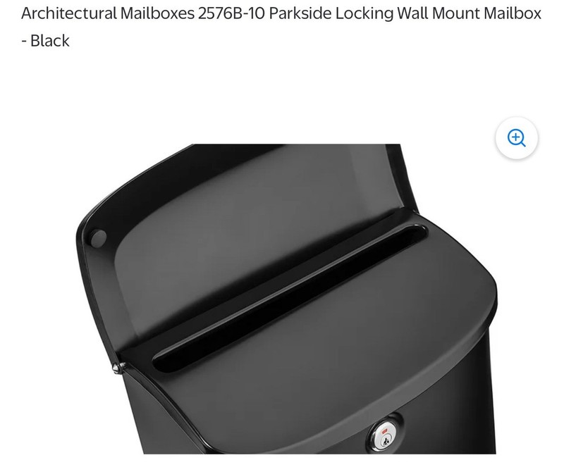 Architectural Mailboxes Parkside 2576B‑10 Locking Wall Mount Mailbox – Black gallery