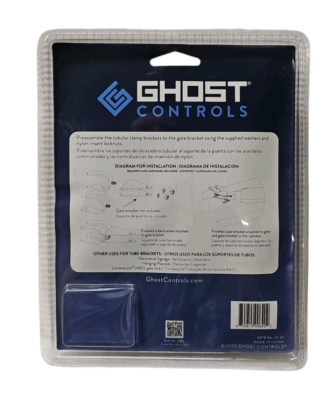 Ghost Controls AXTB Universal Tube Bracket Kit (2 Pieces) New gallery