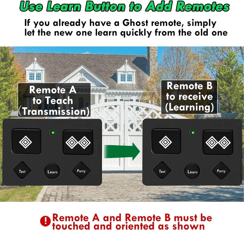 for Ghost Control, AXP1 AXS1 Ghost Gate Opener Remote Transmitter, 5-Button, 3-B gallery