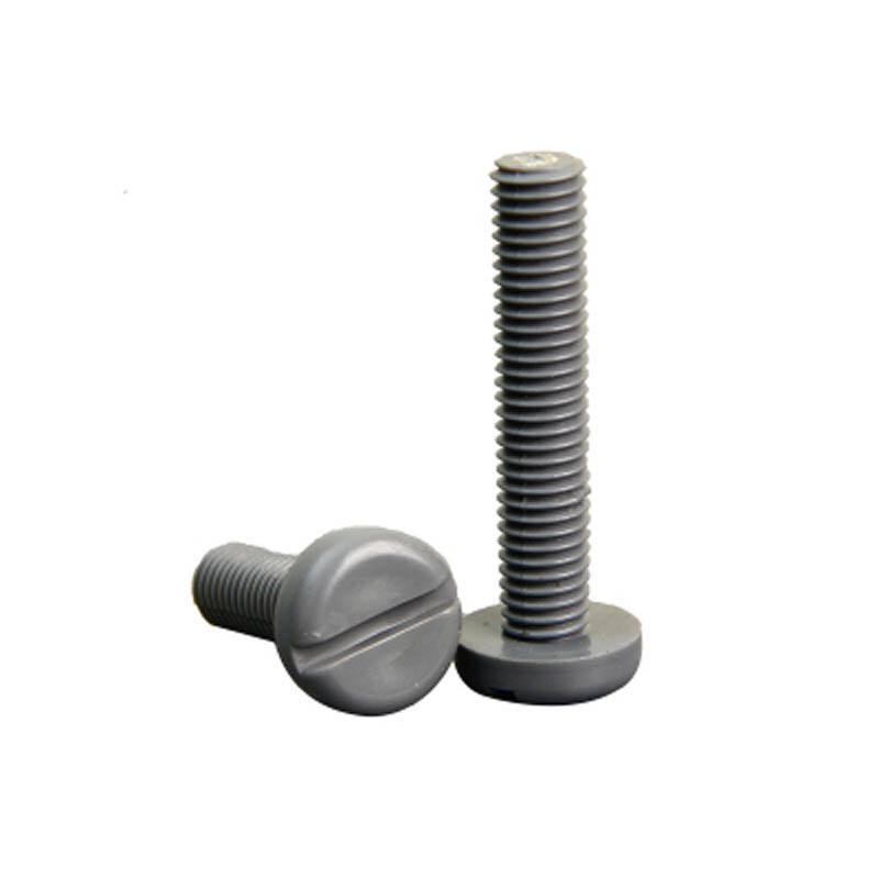 10pcs M3 PVC Slotted Screws Pan Round Head Plastic Insulation Screw Bolts Nail