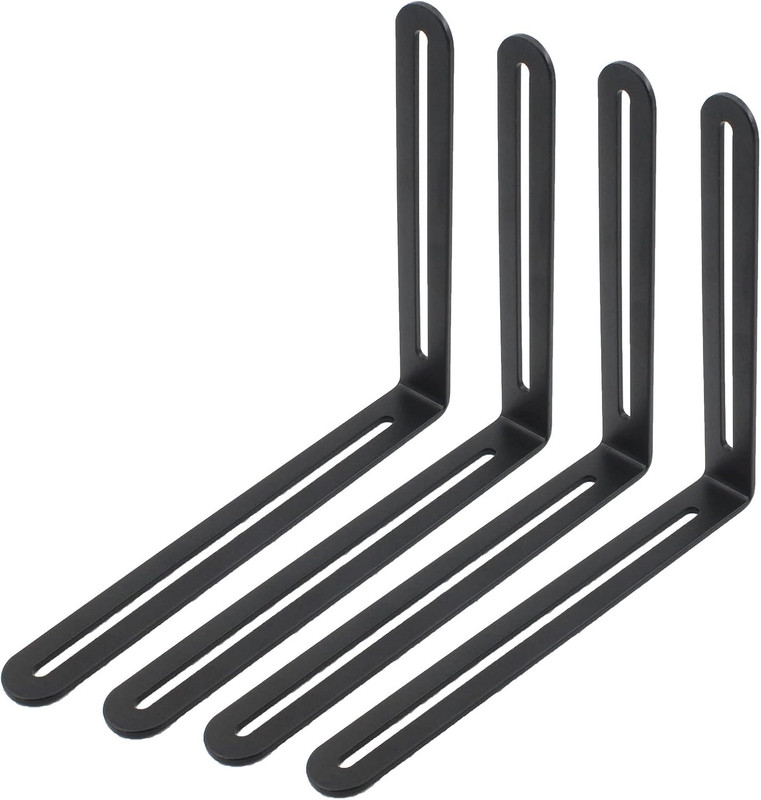 4 PCS Adjustable L-Shape Corner Brace, Heavy Duty Thicken Stainless Steel Joint gallery