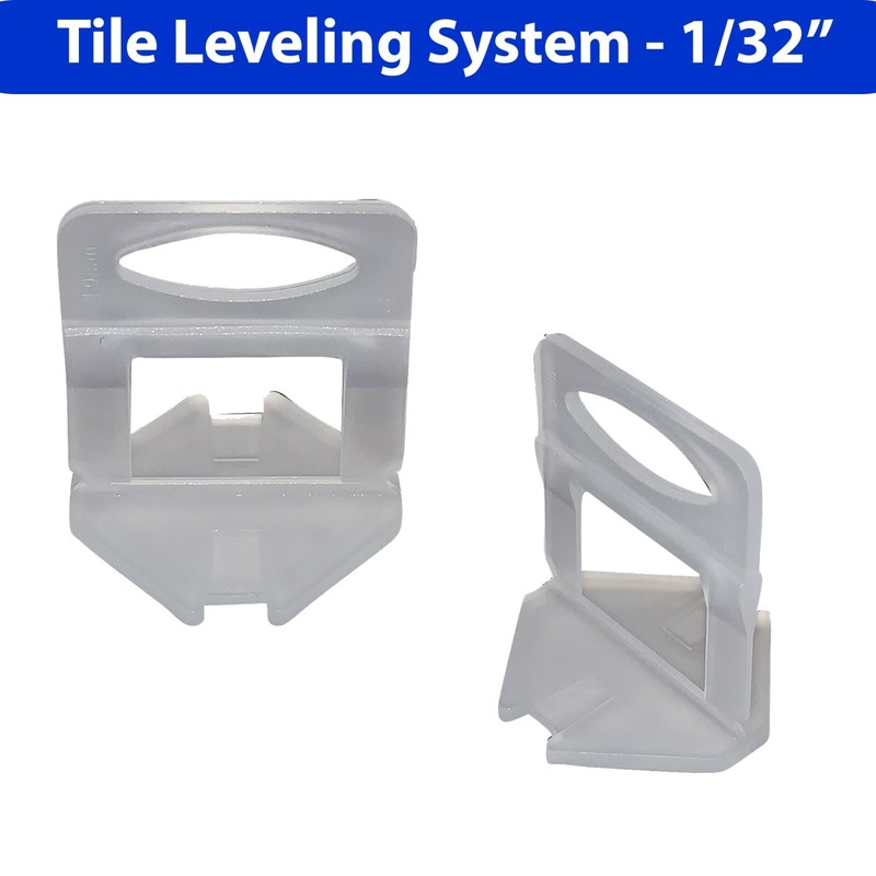 2000 Clips Tile Leveling System Floor Wall 1.0mm 1/32 Tile Spacer Tiling Tool gallery