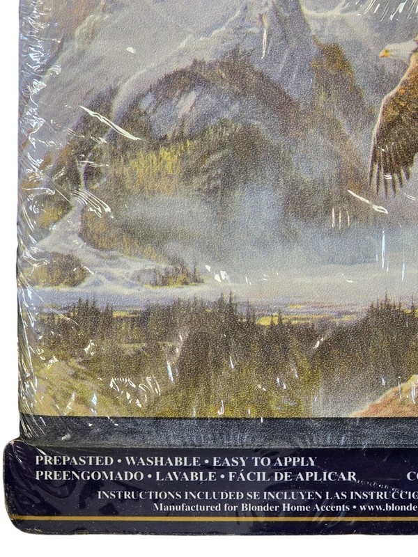 Expressions Pre-Pasted Wall Border With Bald Eagle & Mountain Scene 5 Yards x 2 gallery