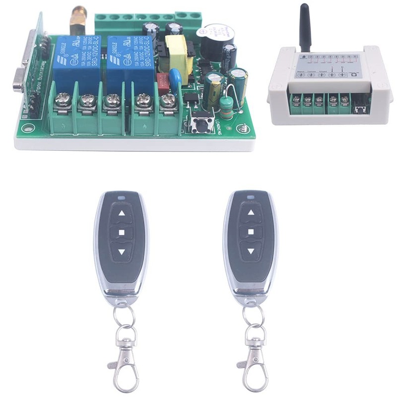 AC 2 Channel Motor Forward Reverse Remote Switch Fits 85V/110V/120V/220V/250V