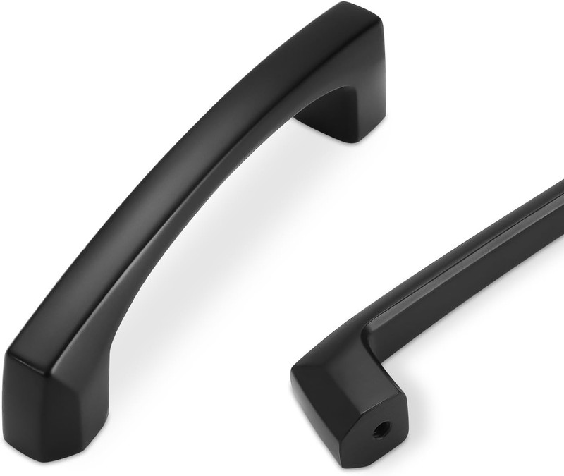COTYKILEY 10 Pack 3 Inch(76mm) Matte Black Kitchen Cabinet Handles Cabinet Pulls