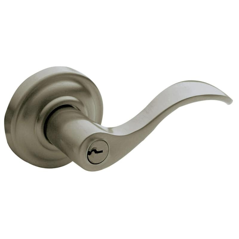 Baldwin 5255 151 RENT Right-Handed Single Cylinder Keyed Entry Door Lever Set