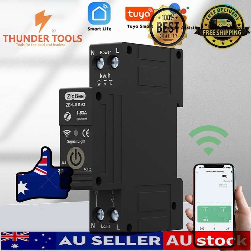 Thunder Tools TUYA ZigBee Intelligent Circuit Breaker Remote Control Voice