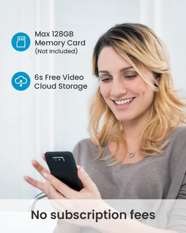 Wireless Doorbell Camera No Subscription 5MP Ultra Clear Night Vision with Chime gallery