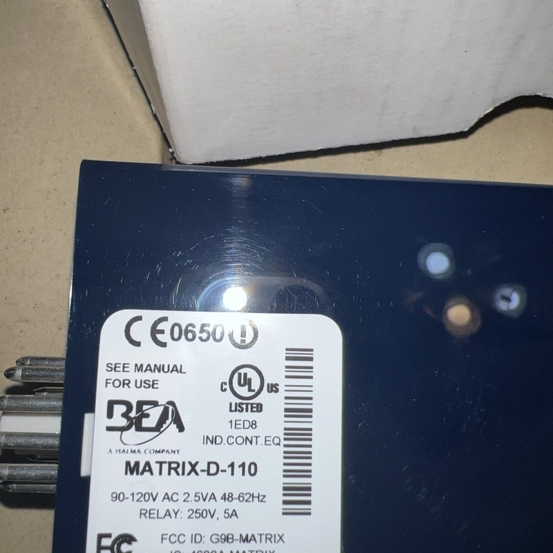 BEA MATRIX-D-110 Loop Detector - 10MATRIXD110 - 90-120V relay gallery