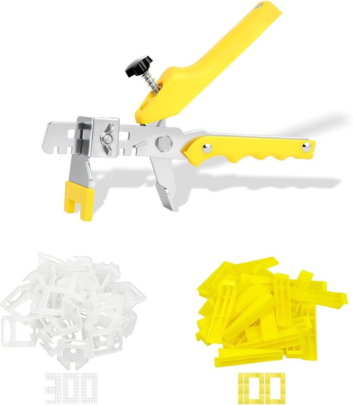 Tile Leveling System Kit 300 Clips 100 Reusable Wedges & Pliers 3mm
