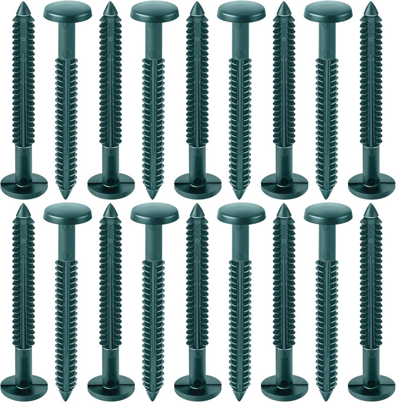 18 Pcs 3 Inch Vinyl Shutter Fastener Window Panel Peg Lok Pin Pegs Screws Shutte