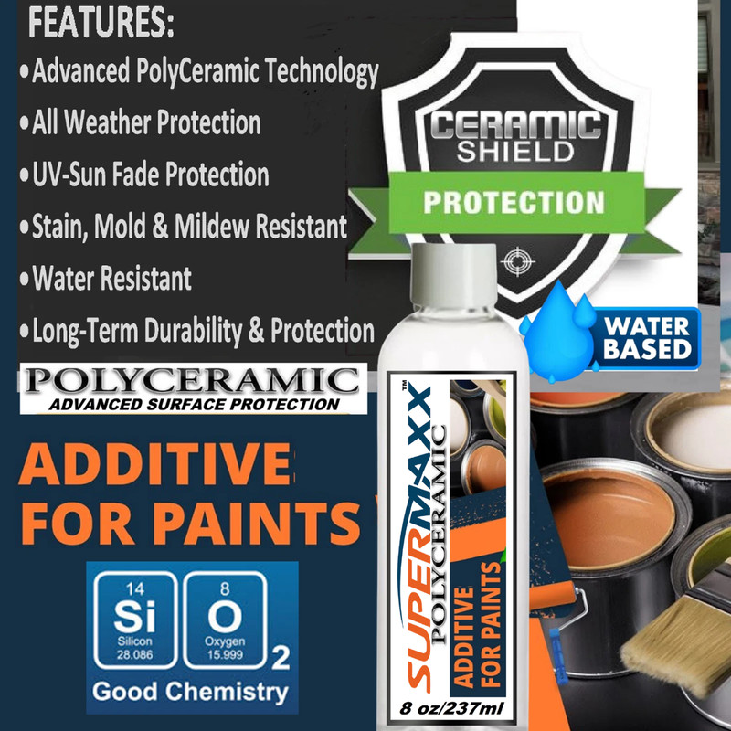 LATEX HOUSE PAINT POLYCERAMIC ADDITIVE FOR "INTERIOR/EXTERIOR" PAINTS & COATINGS gallery