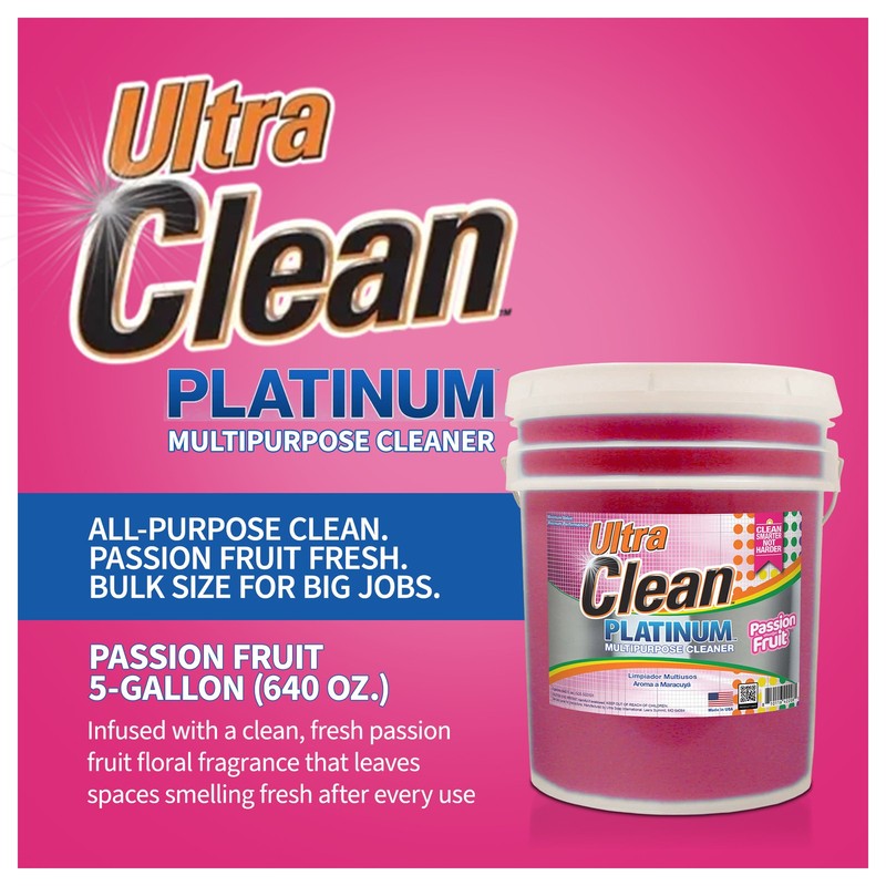 Ultra Clean Platinum Multipurpose Cleaner, Non-Abrasive, Passion Fruit, 5 Gal gallery