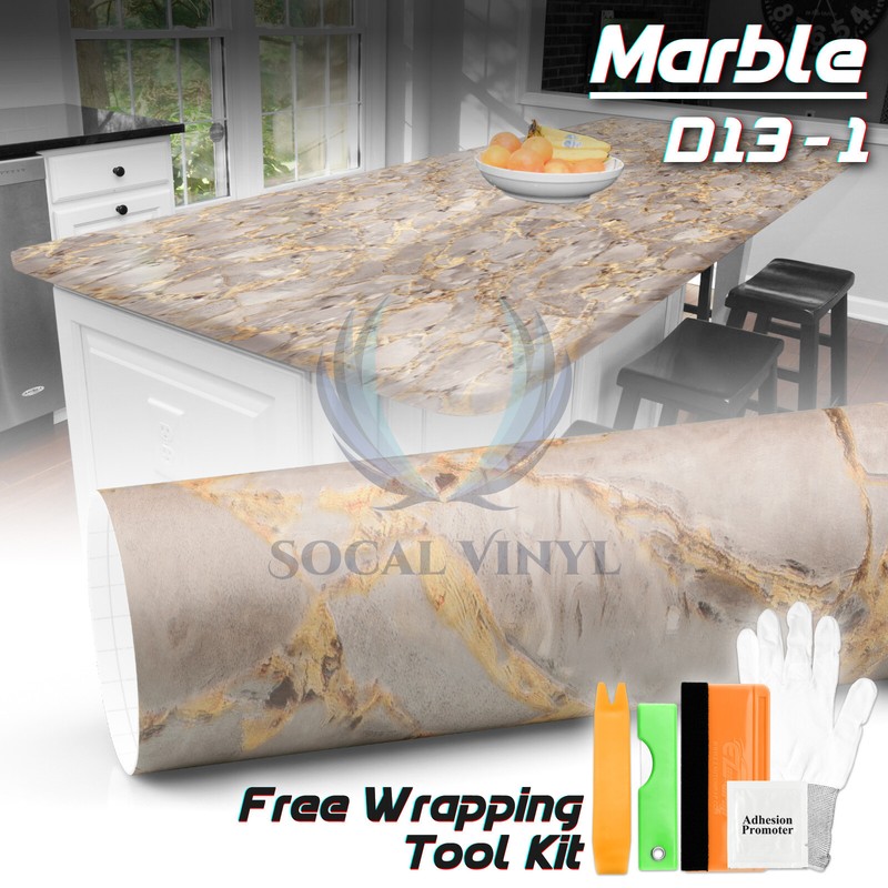 Matte Marble Granite Vinyl Wrap Sticker Wallpaper Home Counter Top D13-1