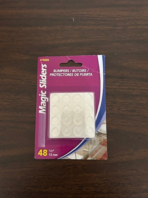 Magic Sliders 78999 Clear Self-Stick Round Bumper 1/2 in. 48 Total