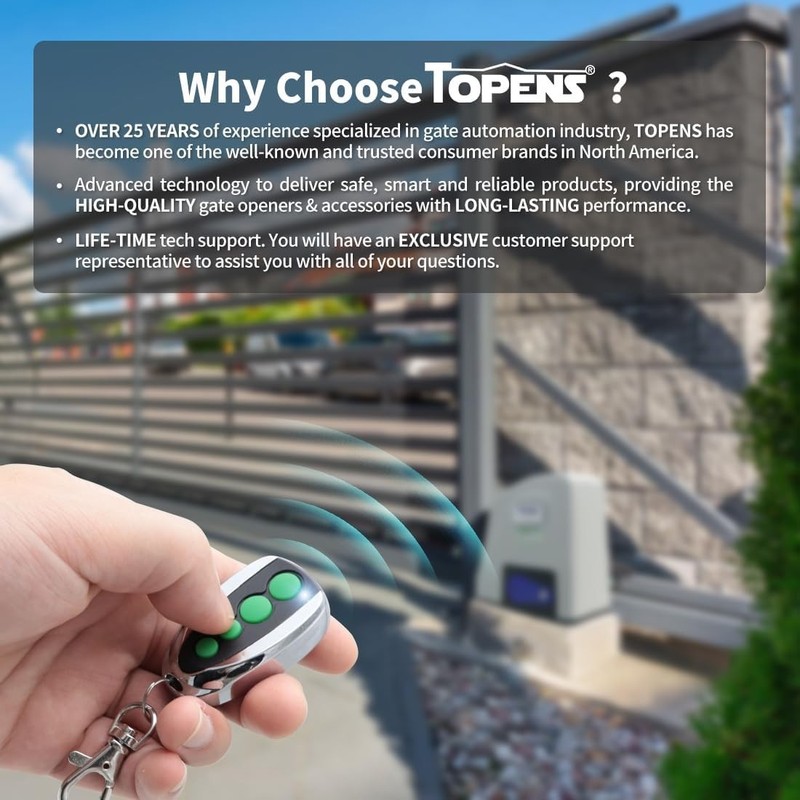 M12 Remote Control 4-Button Transmitter for Automatic Swing Sliding Gate Open... gallery