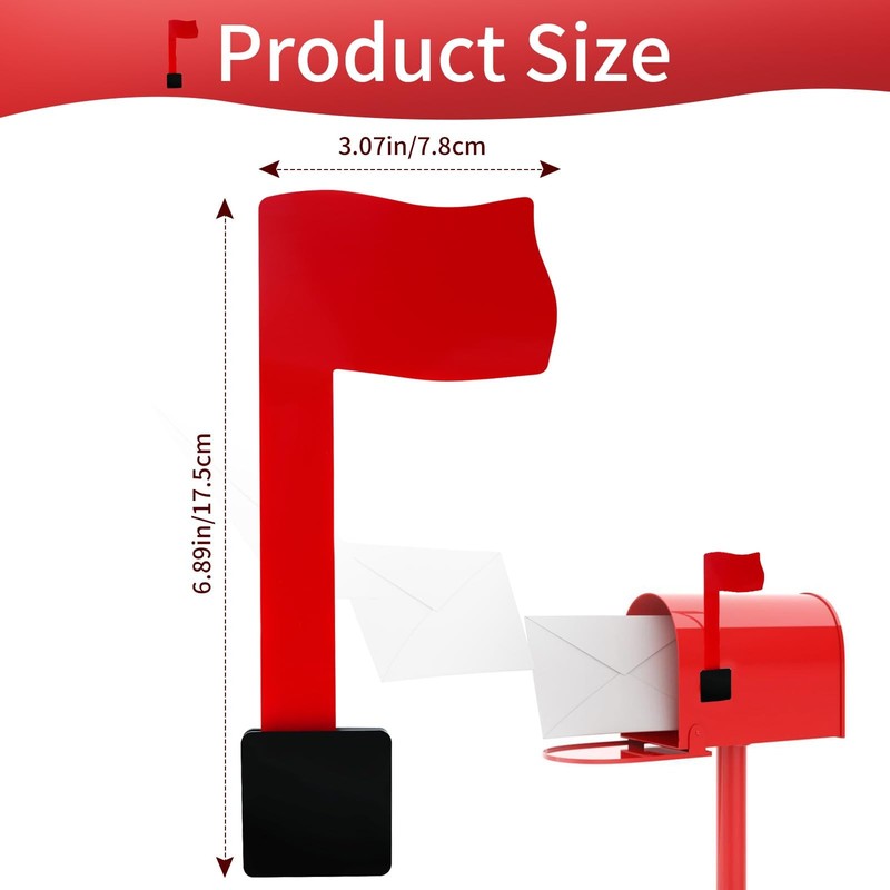 EasyInstall Mailbox Flag Replacement Kit Upgrade Your Mailbox with a Red Fla... gallery