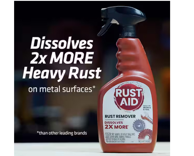 32 Oz. Rust Remover Spray for Removing Rust on Iron and Steel Surfaces (1-Pack) gallery