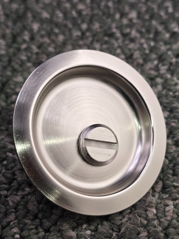 (QTY 3) PF2P10 2-3/8” Privacy Round Sliding Door Lock Fits 1-3/8" to 1-3/4" Door gallery
