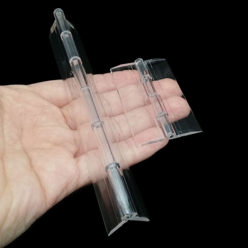 Clear Transparent Acrylic Plastic Hinge Box Case Piano Plexiglass Hinge 8 sizes gallery