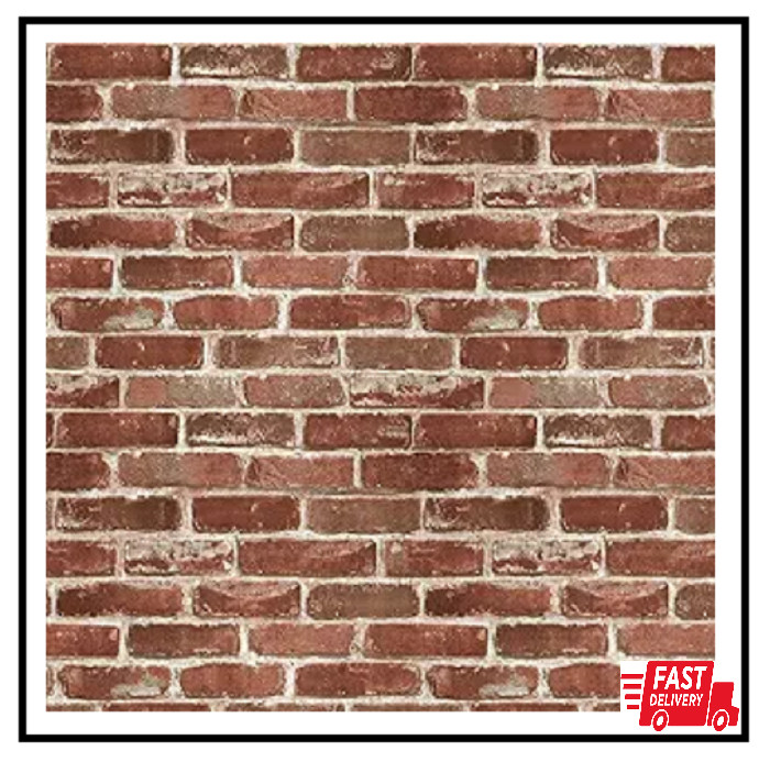 Red Brick Wallpaper, Self-Adhesive Peel And Stick Wallpaper Waterproof And Good