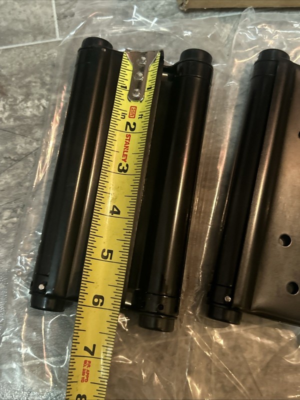 4x 6 Inch Double Action Spring Hinges, Self Closing Door Hinges Cafe Saloon Pub gallery