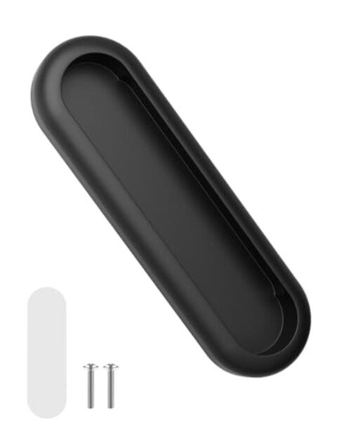 Pack Self-Adhesive Drawer Pull Handles, 4 Inch Self-Stick Aluminum 1 Black