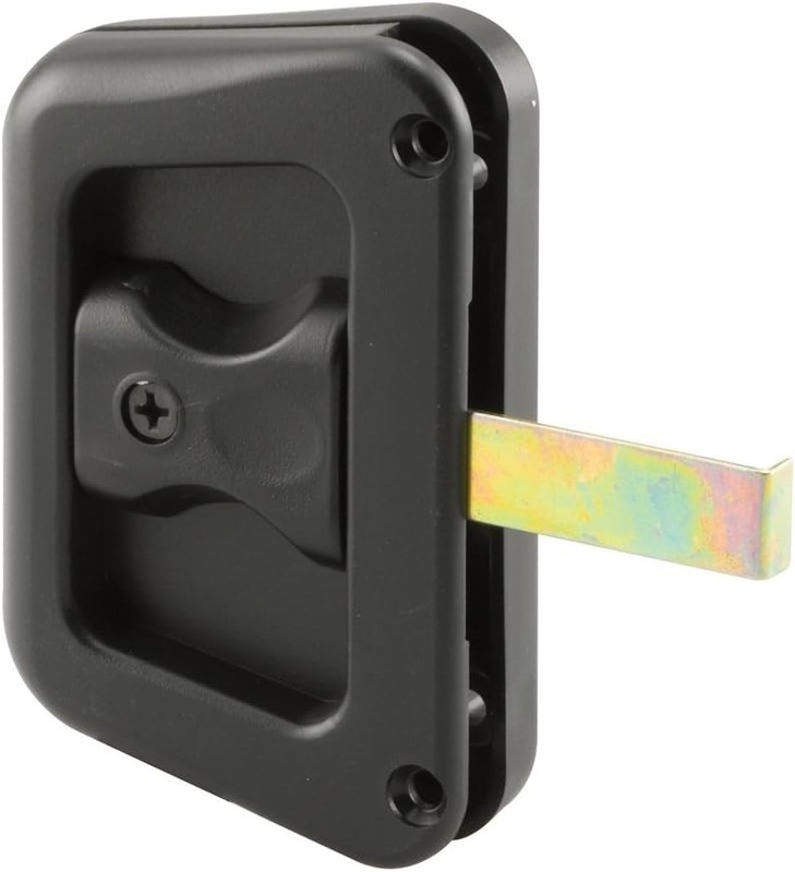 Universal Black Plastic Screen Door Handle Set for Left/Right Sliding Doors gallery