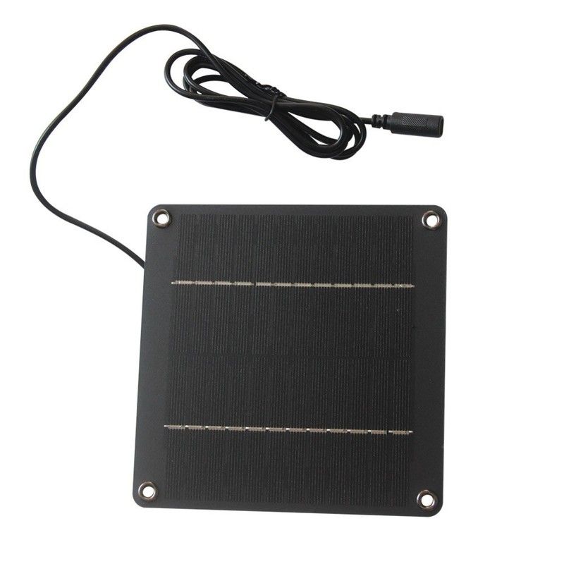 For Low-Power Use Garden Setup 12V Solar Panel 150x150mm Size Long Cable Length