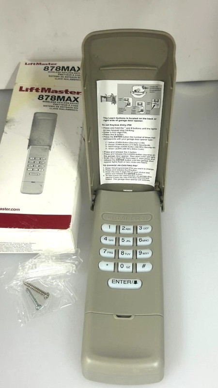 LiftMaster 878MAX Wireless Garage Door Keypad Remote Security Universal (2 Pack) gallery