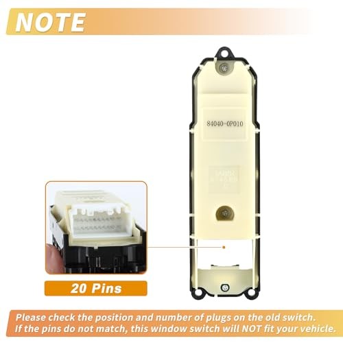 Front Left Driver Side Power Window Switch for Lexus RX330 No.840400P010 gallery