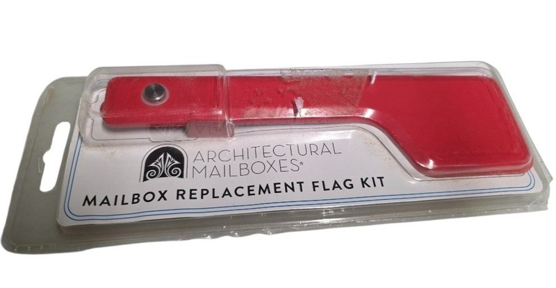 Architectural Mailboxes Galvanized Steel Mailbox Flag Replacement Kit, Red