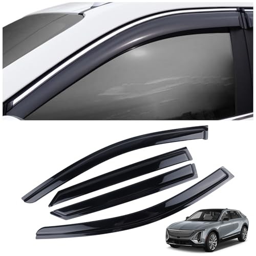 4 Pieces Tape-on Extra Durable Rain Guards Fit for 2023-2025 Cadillac