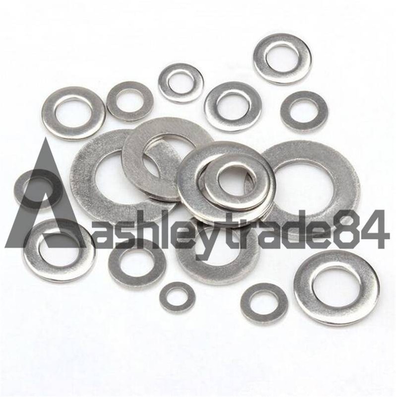 Type A2 Stainless Steel Bolt Flat Washers M3 M4 M5 M6 M8 M10 M12 M14 M16 M18 M20