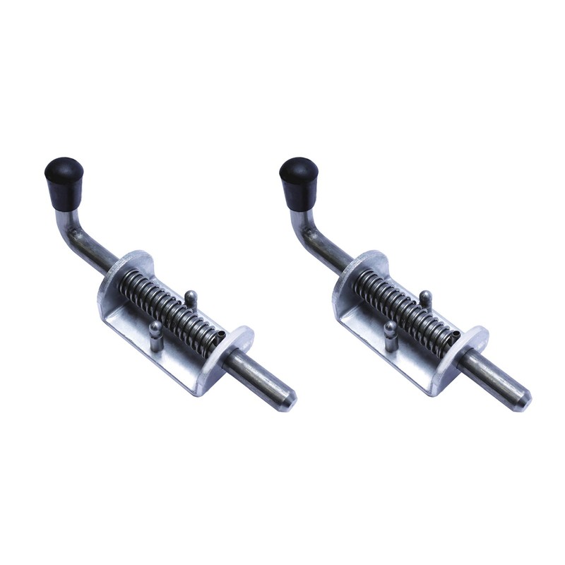 Tch Hardware 2 Pack Heavy Duty Aluminum Barrel Bolt Lock – Spring Loaded