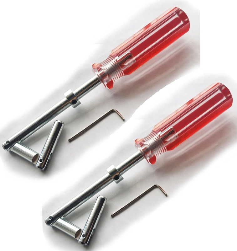 1 PS Elevator Drop Key Double Knuckle Emergency Drop Key Red Handle with Printed gallery