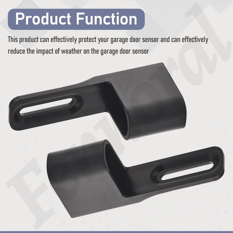2 Pack Garage Door Sensor Sun Shield Protector for Cham-Berlin 41A5034 BLACK gallery