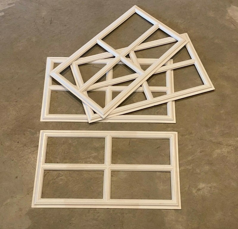 8 Amarr Stockton Replacement Inserts for Short Panel Amarr Garage Doors White gallery
