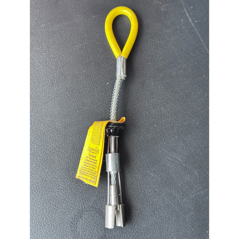 Guardian Fall Protection G-Bolt 3/4 in Removable Concrete Anchor, 5000 lbf