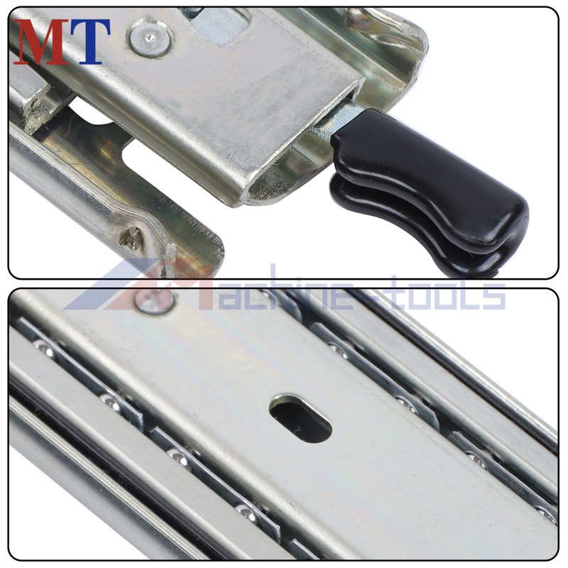 Secure Locking 22 Inch Drawer Slides Heavy Duty 150LBS Full Extension gallery