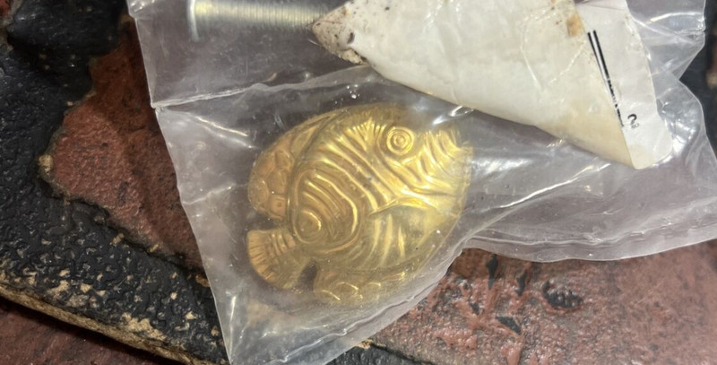 6 KNOB HILL Hardware Gold Fish Drawer Door Pulls