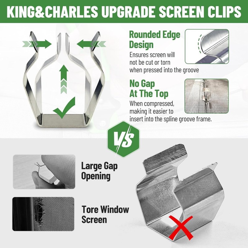 All-in-One Window Screen Kit with 59x106 Mesh, Roller, Clips for Quick Repairs gallery