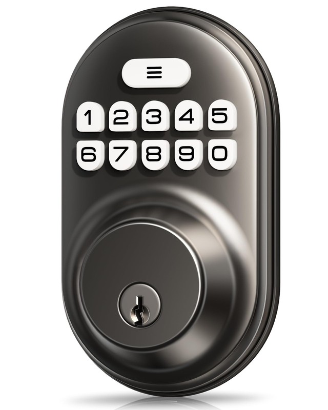 Keyless Entry Door Lock, Electronic Keypad Deadbolt, Keyed Entry, Auto Lock, …