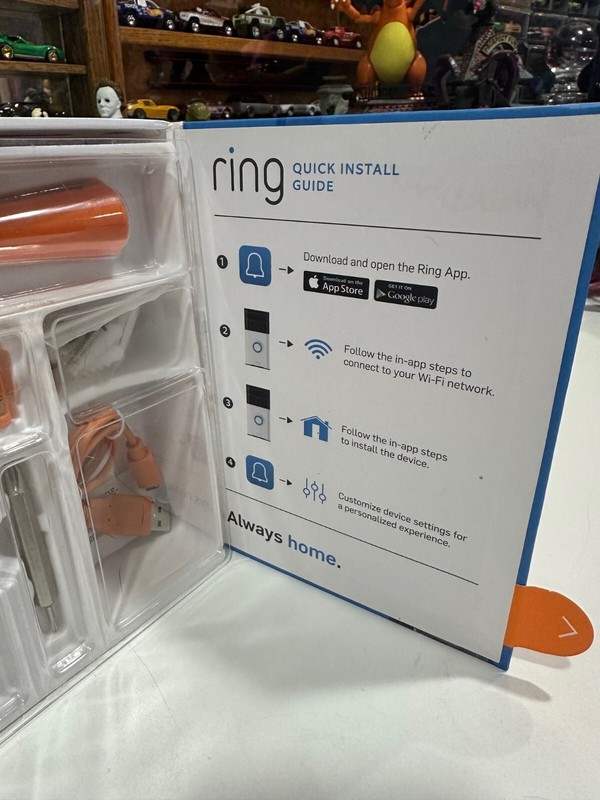 Ring Wireless Video Doorbell 1 - Satin Nickel New Open Box gallery
