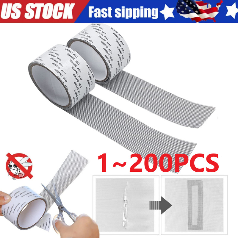 Screen Patch Repair Kit Window Repair Tape Fiberglass Covering Mesh Tool 5*200cm