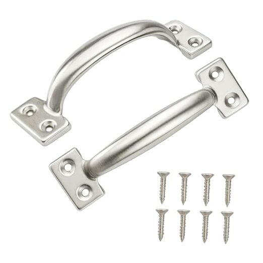 6 Inch Gate Handle Outdoor 304 Stainless Steel 2 Pack 6 Inch Stainless Steel gallery