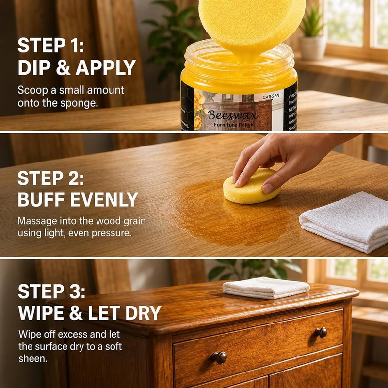 Deep Conditioning Beeswax Cleaner - 3 Pack for Furniture, Cabinets & Floors gallery