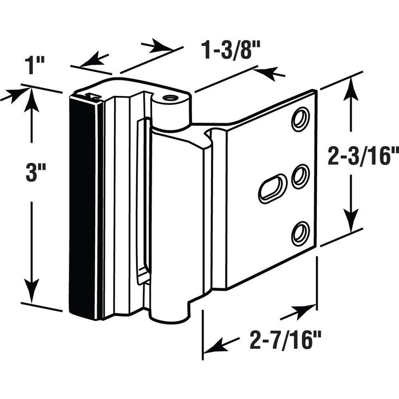 Door Reinforcement Lock – Add Extra, High Security to your Home and Prevent Unau gallery