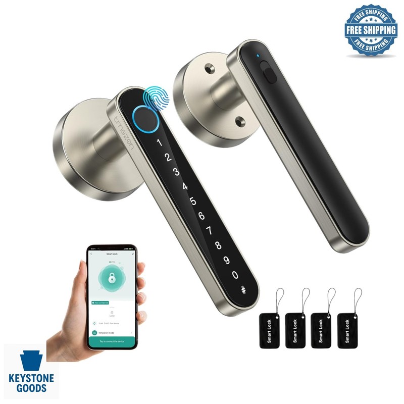 Smart Biometric Door Lock with App Control & Multiple Entry Methods