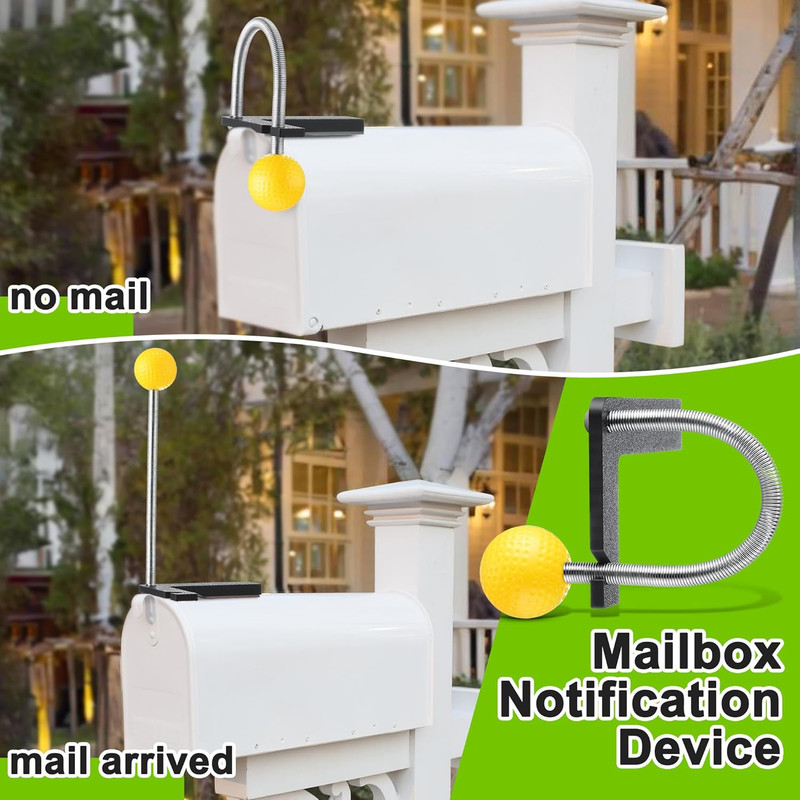2 Pack Mailbox Notification Device, Mail Arrival Indicator Device, Mailbox Alert gallery